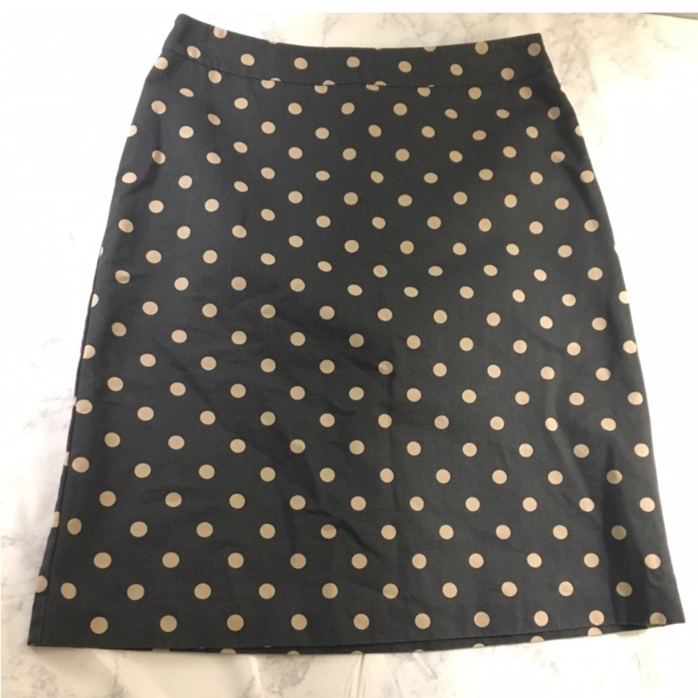 Boden gray polka dot skirt cute! Sz 6